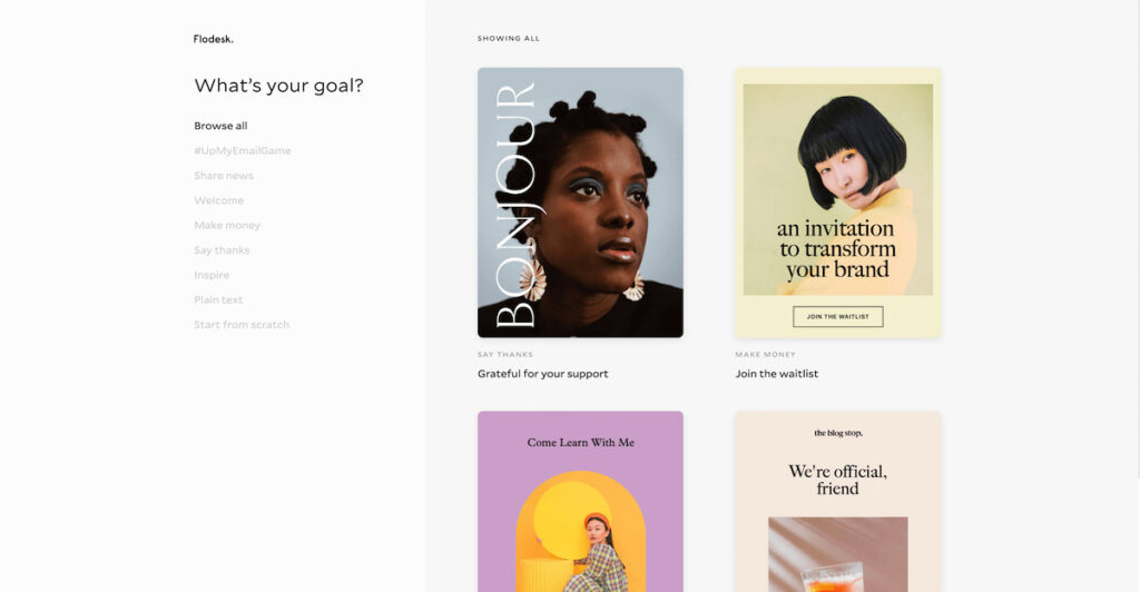 Flodesk email template