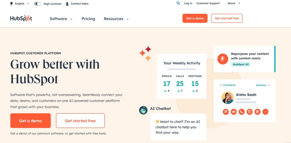HubSpot Dashboard