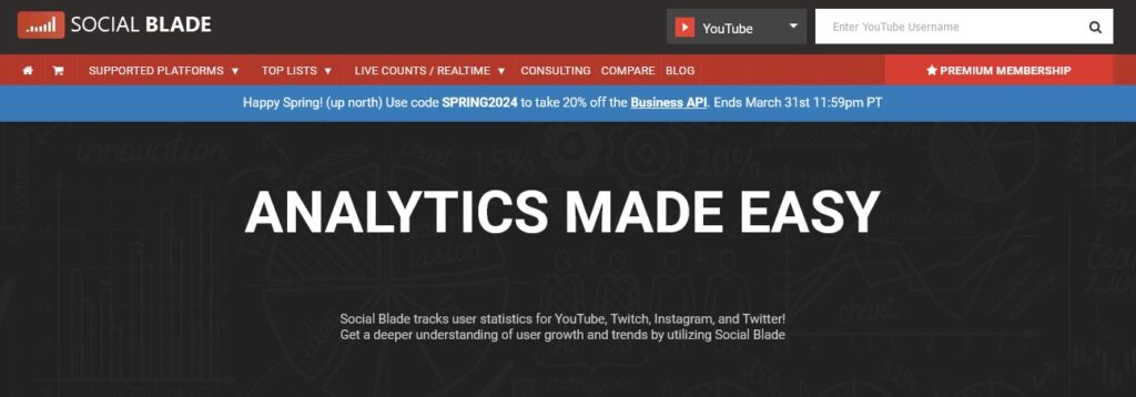 SocialBlade.com Dashboard (YouTube Seo)