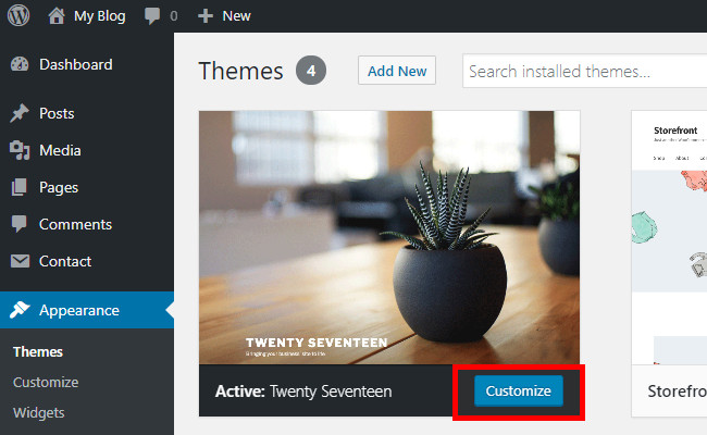 wordpress-customize-theme