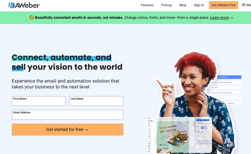AWeber Dashboard