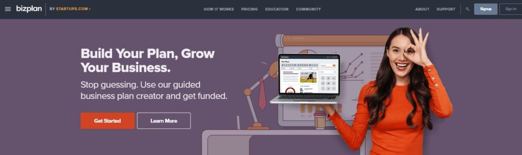 Bizplan.com Dashboard