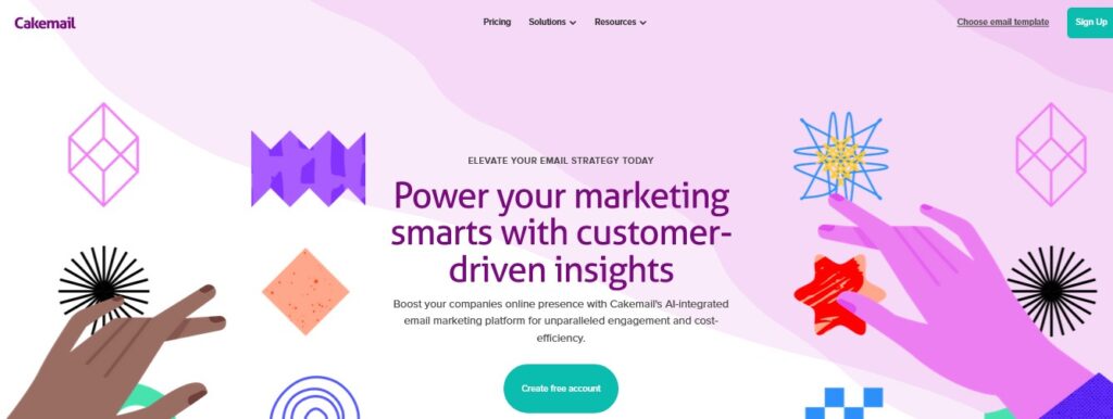 Cakemail Email Marketing Service Dashboard