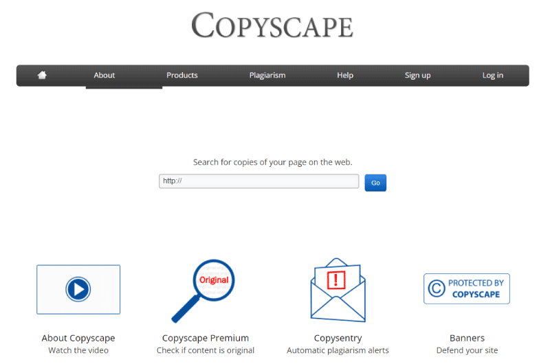 Copyscape's plagiarism report could be illustrative