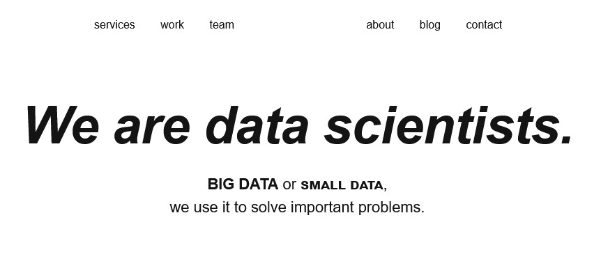 Datascope A Data Science Consulting Company Dashboard