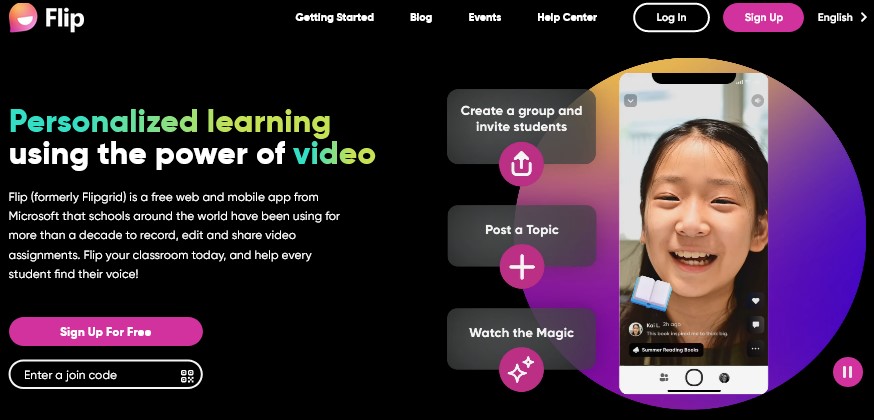 Flip is a video discussion and sharing app free from Microsoft