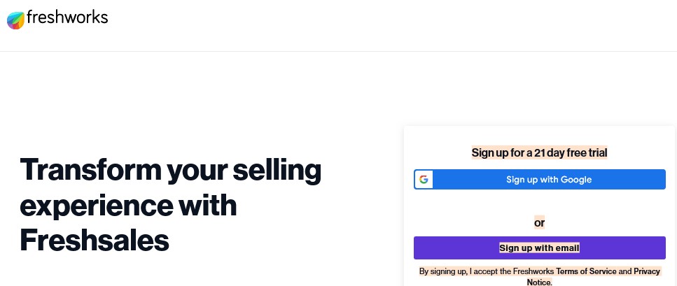 Freshsales Dashboard