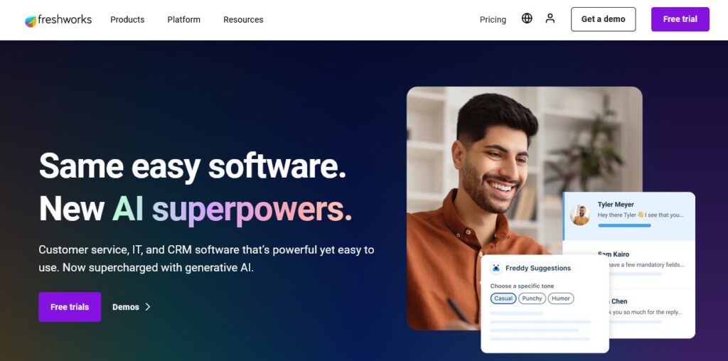 Freshworks User Interface