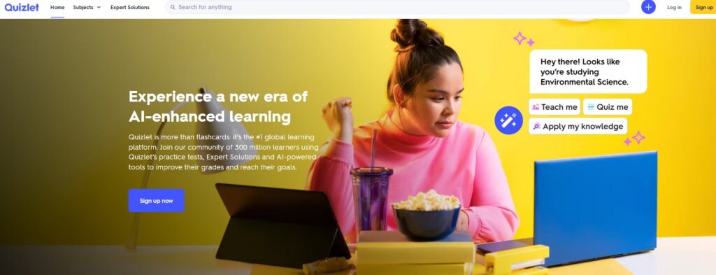 Quizlet (Flashcards learning tools and textbook solutions)