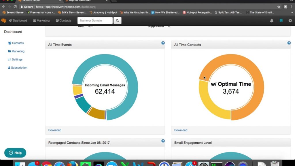 Seventh Sense's dashboard