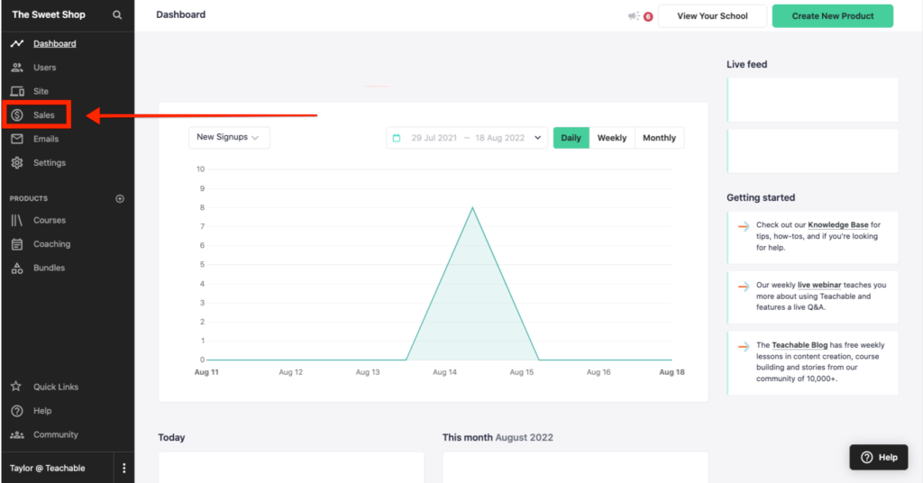 Teachable Marketing and Sales Tools