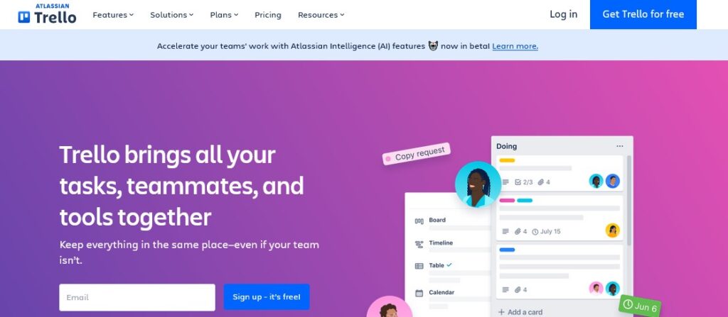 Trello Manage Your Team’s Projects From Anywhere Trello Dashboard