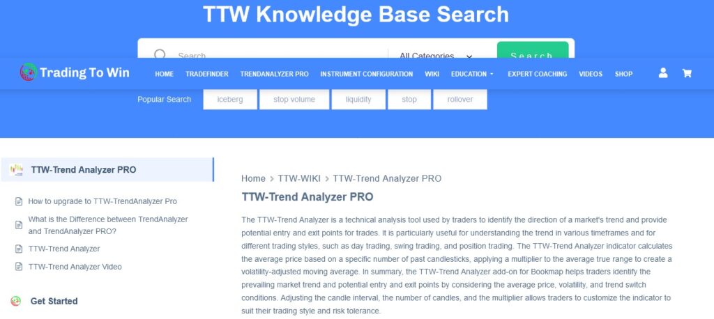 Trend Analyzer PRO Archivesb DASHBOARD